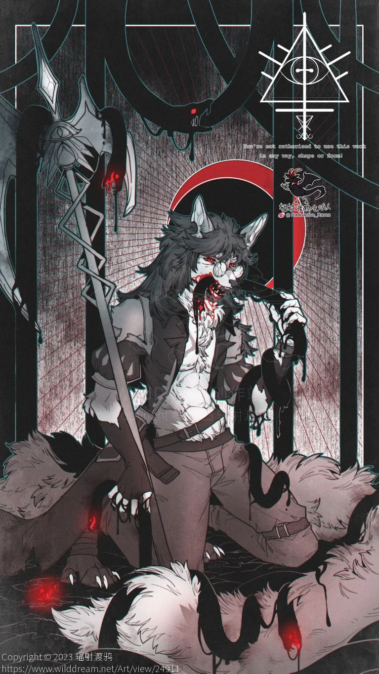 稿 by 辐射渡鸦, furry, 狼