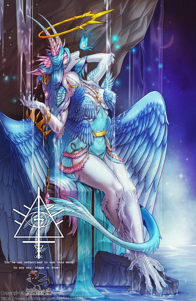 【稿】萤火 by 辐射渡鸦, furry, 幻想生物, 龙