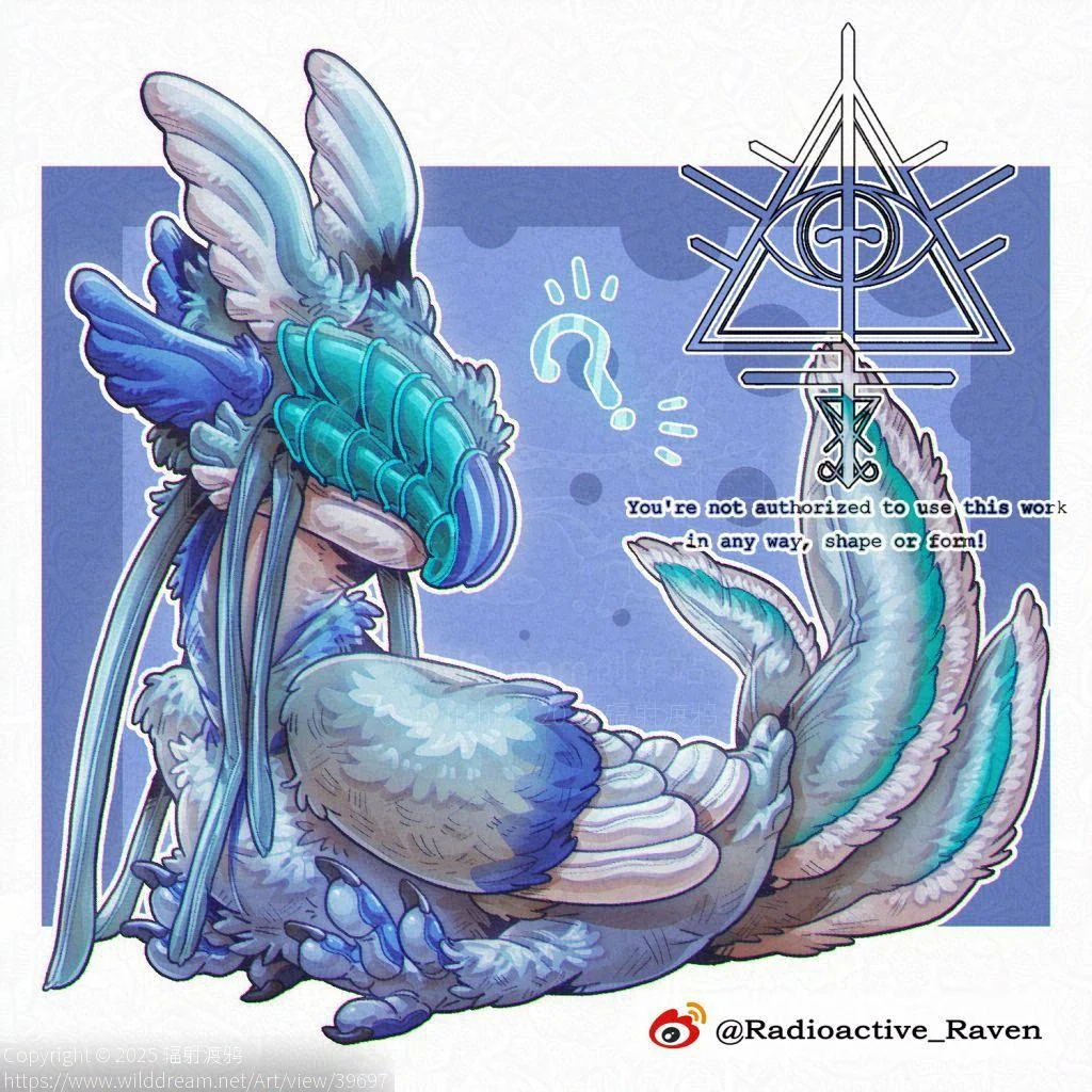 【稿】小鸟龙玩偶 by 辐射渡鸦, furry, 幻想生物, 西方龙, 鸟, 鸟龙, 龙