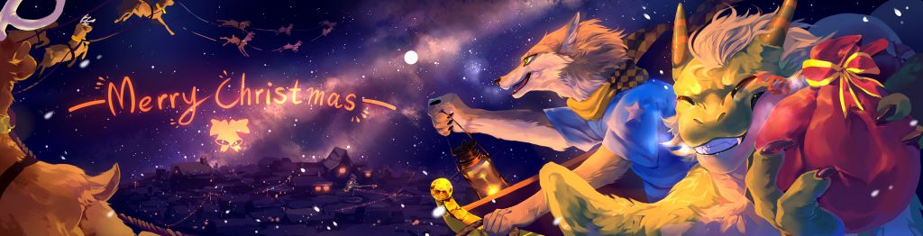 圣诞！ by 狼毛, 圣诞节, 小梦, 小野
