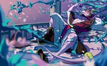 一弯应龙醉海棠 by he
