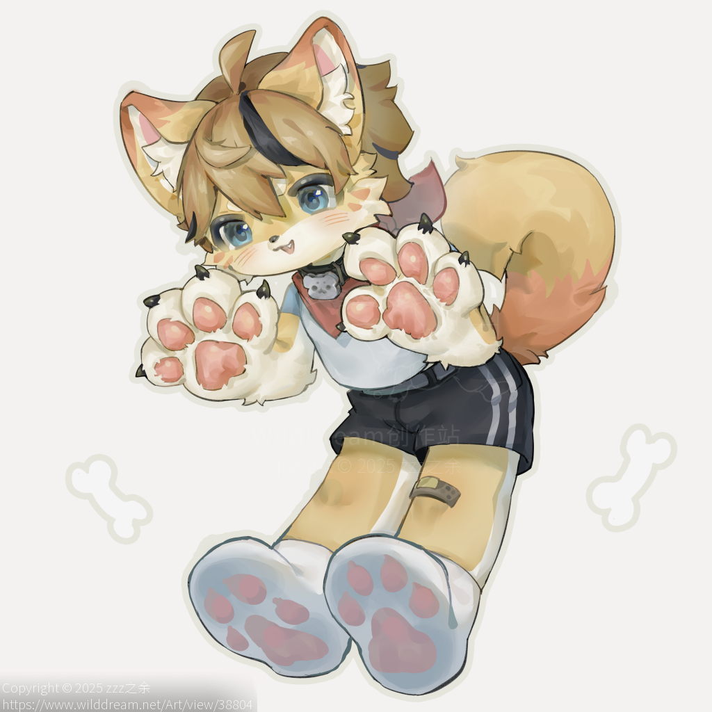练习 by zzz之余, furry, 可爱, 原创, 狗