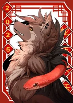 蛇年快乐咯 by 小狼KillerWolf