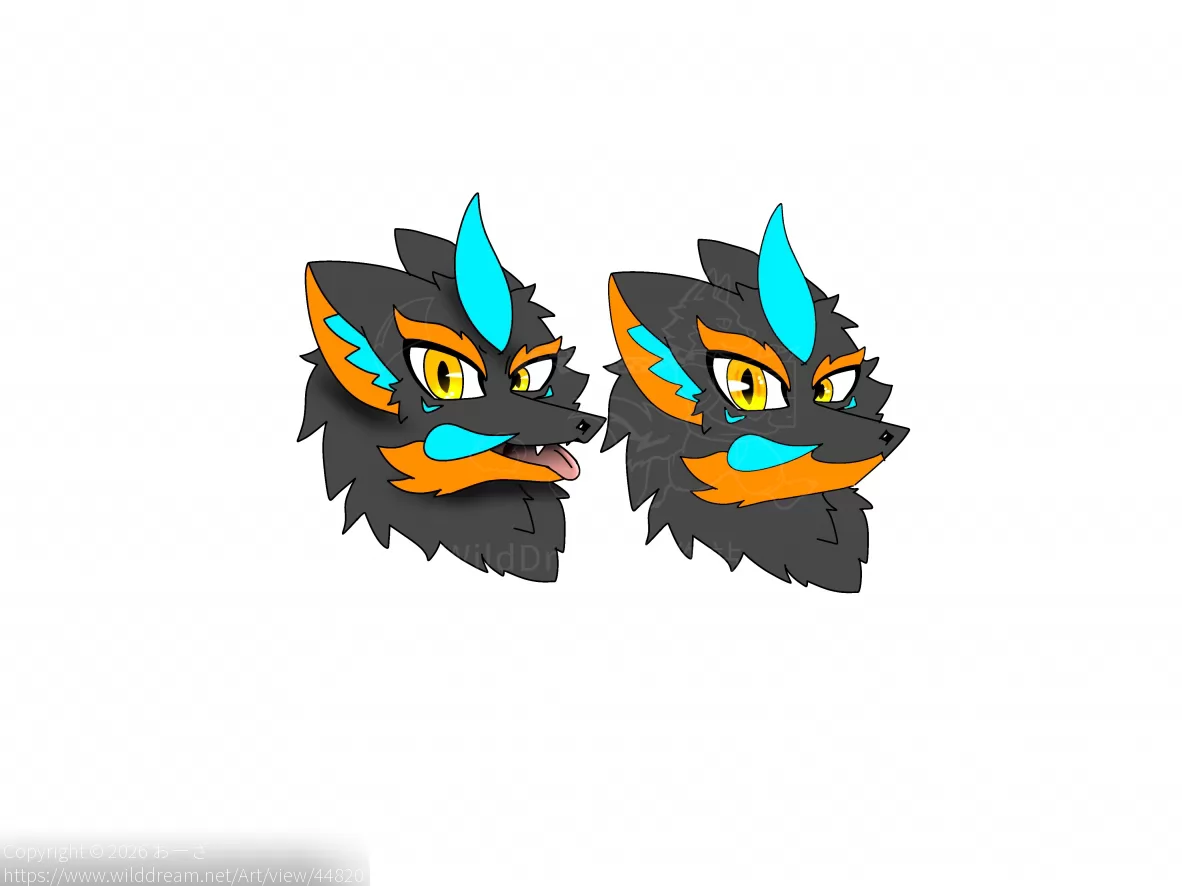 Study of How to Draw Faces by おーざ, furry, ScorpionWolf, Wolf, Zelaru, ゼラル