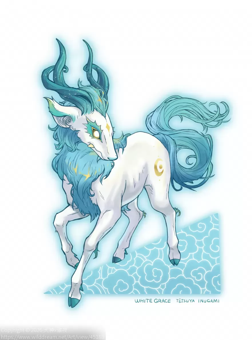 白泽 by 犬神x徹夜, 神兽, 幻兽, 山海经