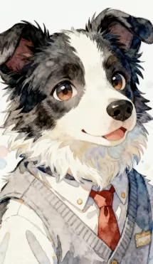 摸的小边牧 by 墨犬5230