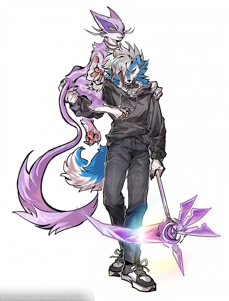 OC全身【间&夜猫】 by KianYemao, OC, 兽人, 兽设, 宝可梦