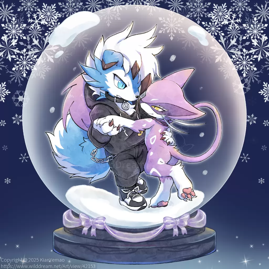 水晶球之夜 by KianYemao, furry, OC, 兽人, 兽设, 宝可梦