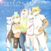 thank you friends by 雨涵酱