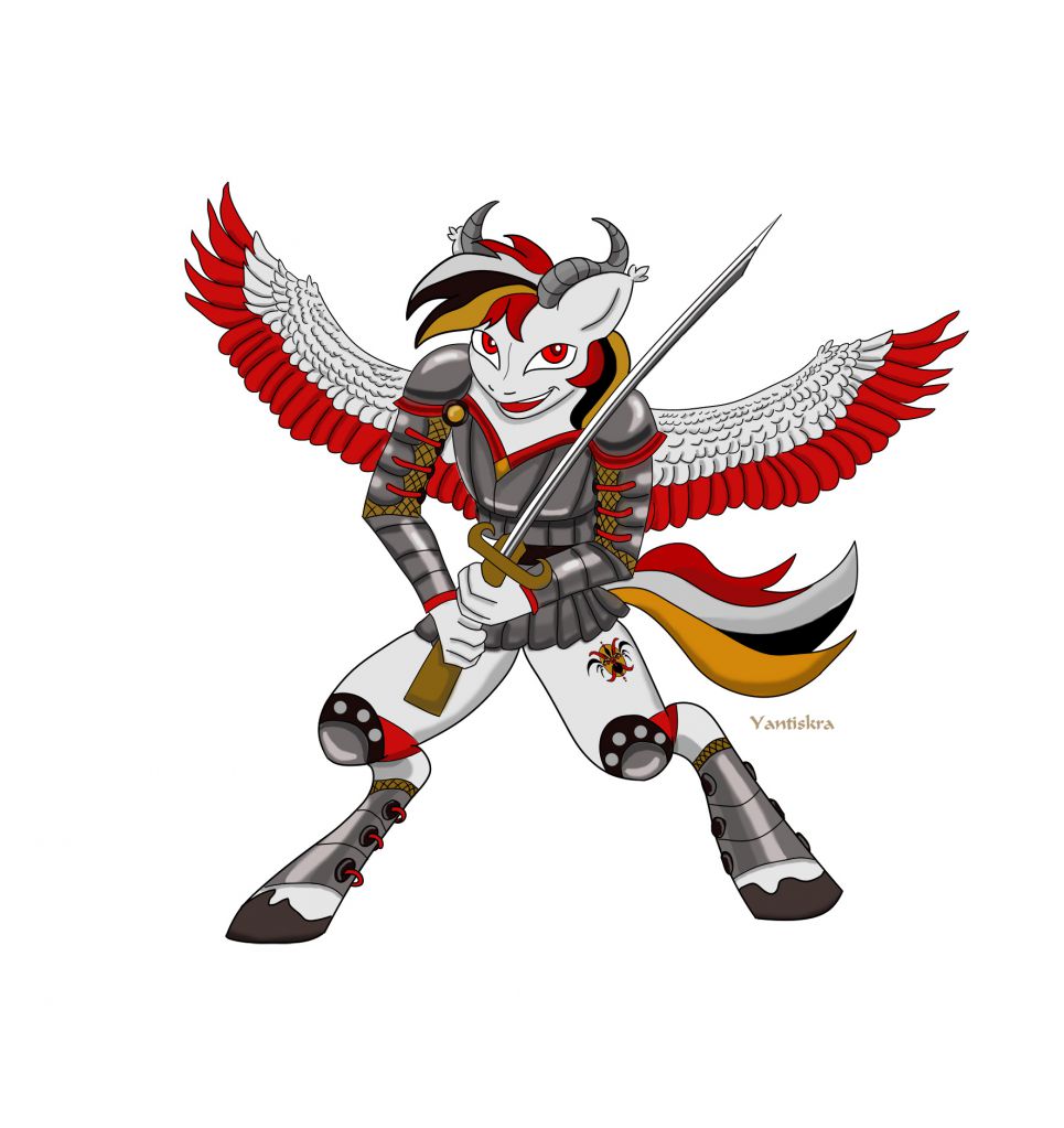 Warrior pony by Yantiskra, my little pony, pony 