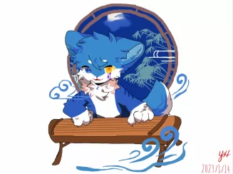 弹古筝ing…
