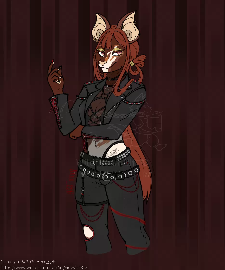 Comm work 3 ♥︎ by Bexx_gg6, Anthro, Bat, Commission , Fox, Mixed, Oc