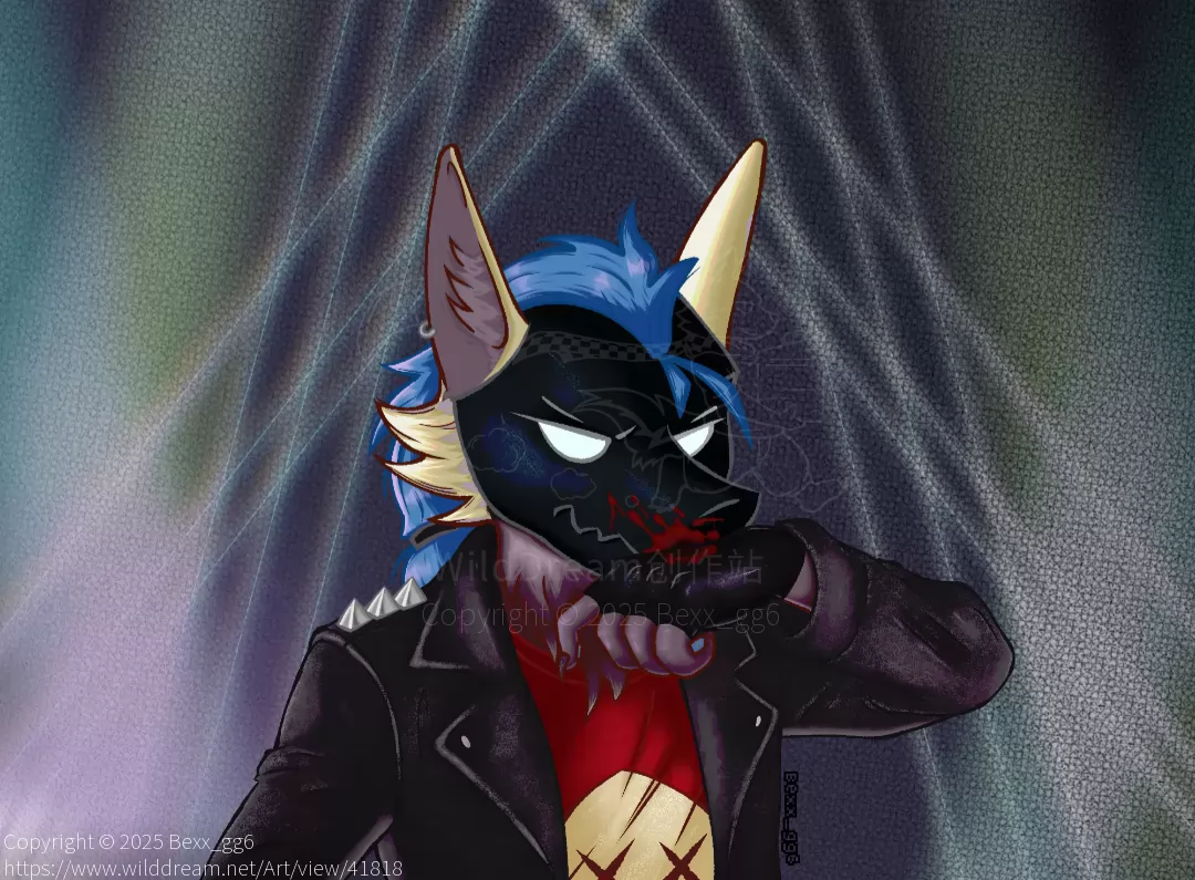 Comm piece 1 ♥︎ by Bexx_gg6, Anthro, Commission, Fox , Mask, Oc