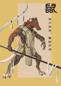 鼠年贺图 by 邮筒状弑君体