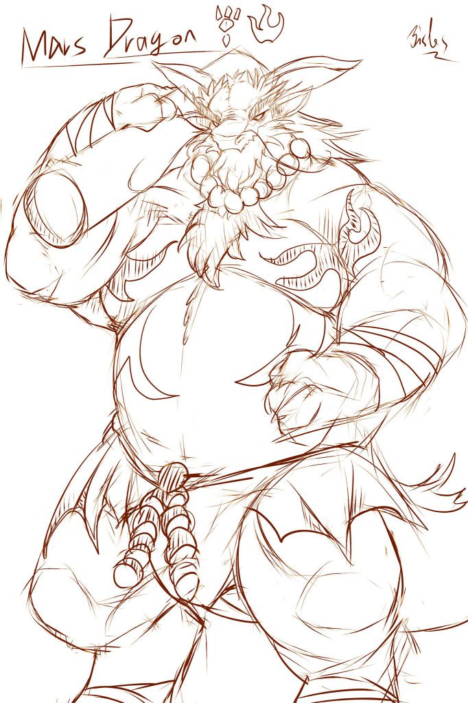 Mars dragon 火星龍 by Bristles