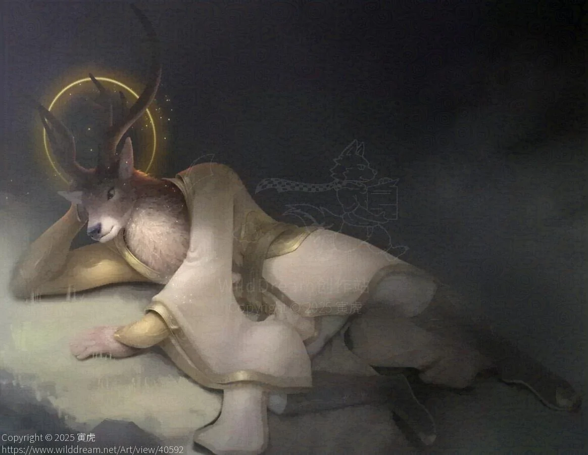 【哪吒2】之【鹿童】 by 寅虎, furry , 毛茸茸, 鹿童
