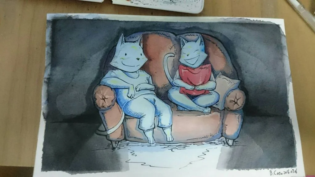 晚上消遣 by DaCatw