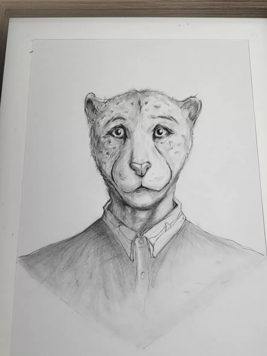 「约稿」手绘肖像 by 憬韶懷真, OC, 军人, 历史, 手绘, 猎豹, 素描