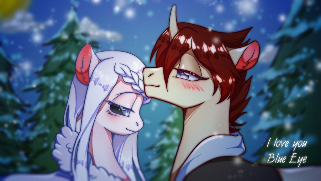 圣诞快乐 by BlueEye, pony, 小马, 板绘