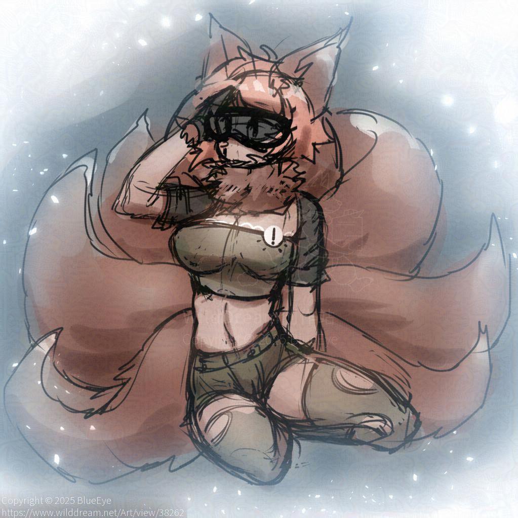 八尾狐【莉莉丝】 by BlueEye, 兽人