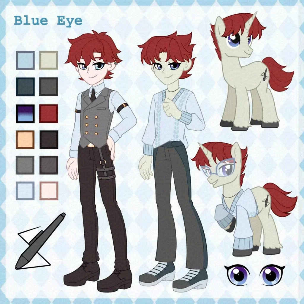 更新一下oc by BlueEye, MLP, oc, 小马