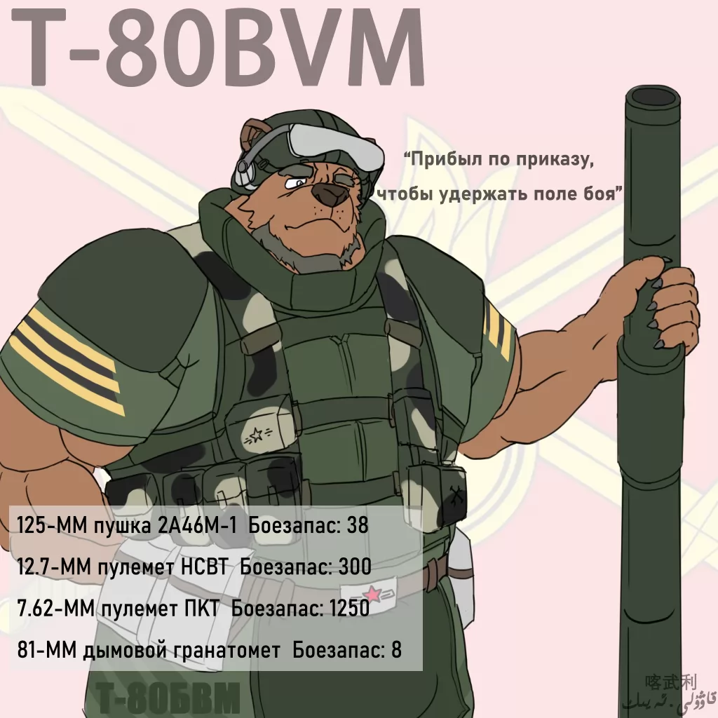 T-80BVM主战坦克拟兽化 by 喀武利.艾依克
