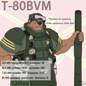 T-80BVM主战坦克拟兽化 by 喀武利.艾依克