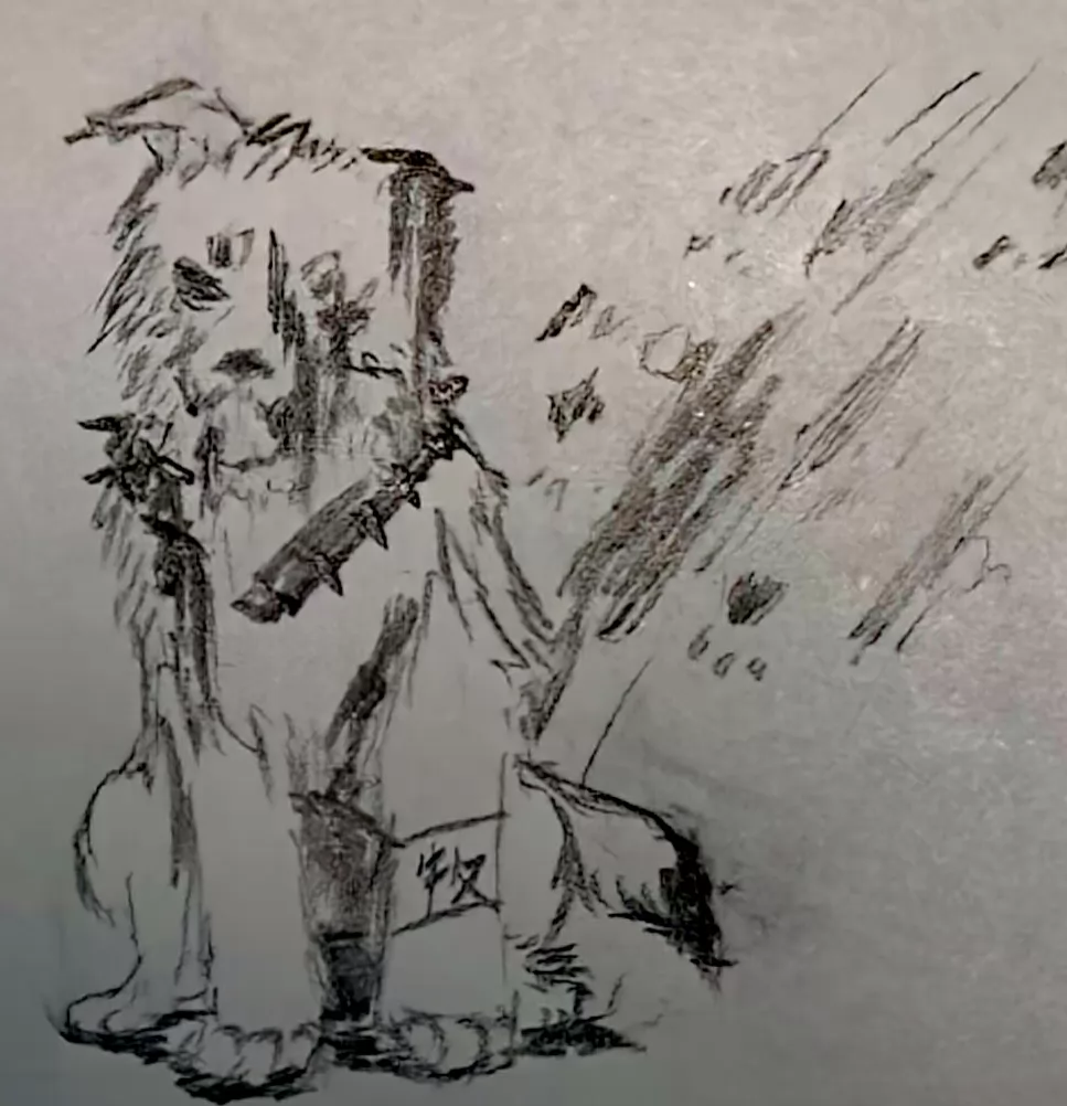 随手画—战损牧羊犬 by 向上看