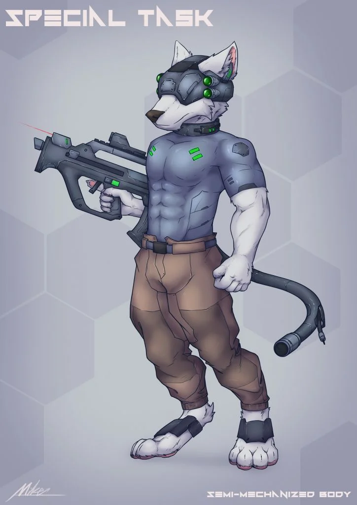 潜入 by Mike, 赛博, 朋克, 科幻, 武器