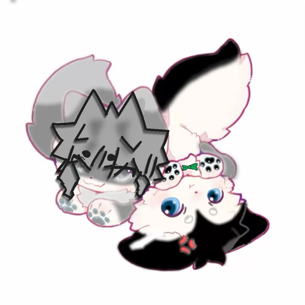 我和师傅（灰色是我） by walliesmall