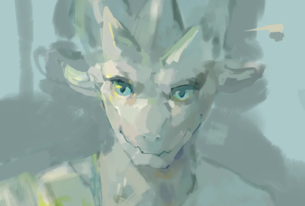 摸鱼  by unk0nw, 摸鱼, 龙人 