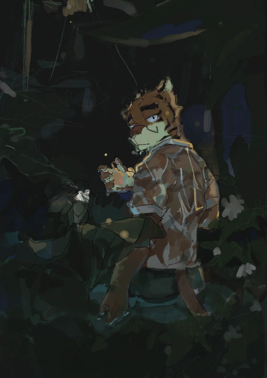 夏夜 by unk0nw, 虎 