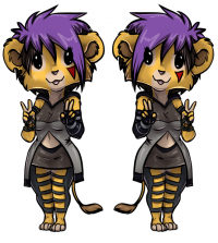 chibi 2 color by vilani