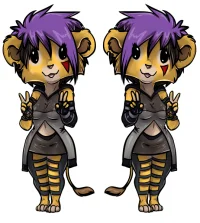 chibi 2 color by vilani