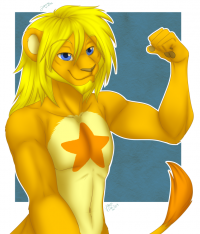 GoldFurryLion  by vilani