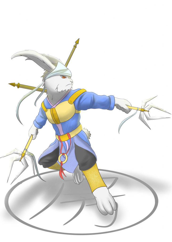 房日兔 by SoDragom, 中華神獸, 擬獸人, 練習, 二十八星宿