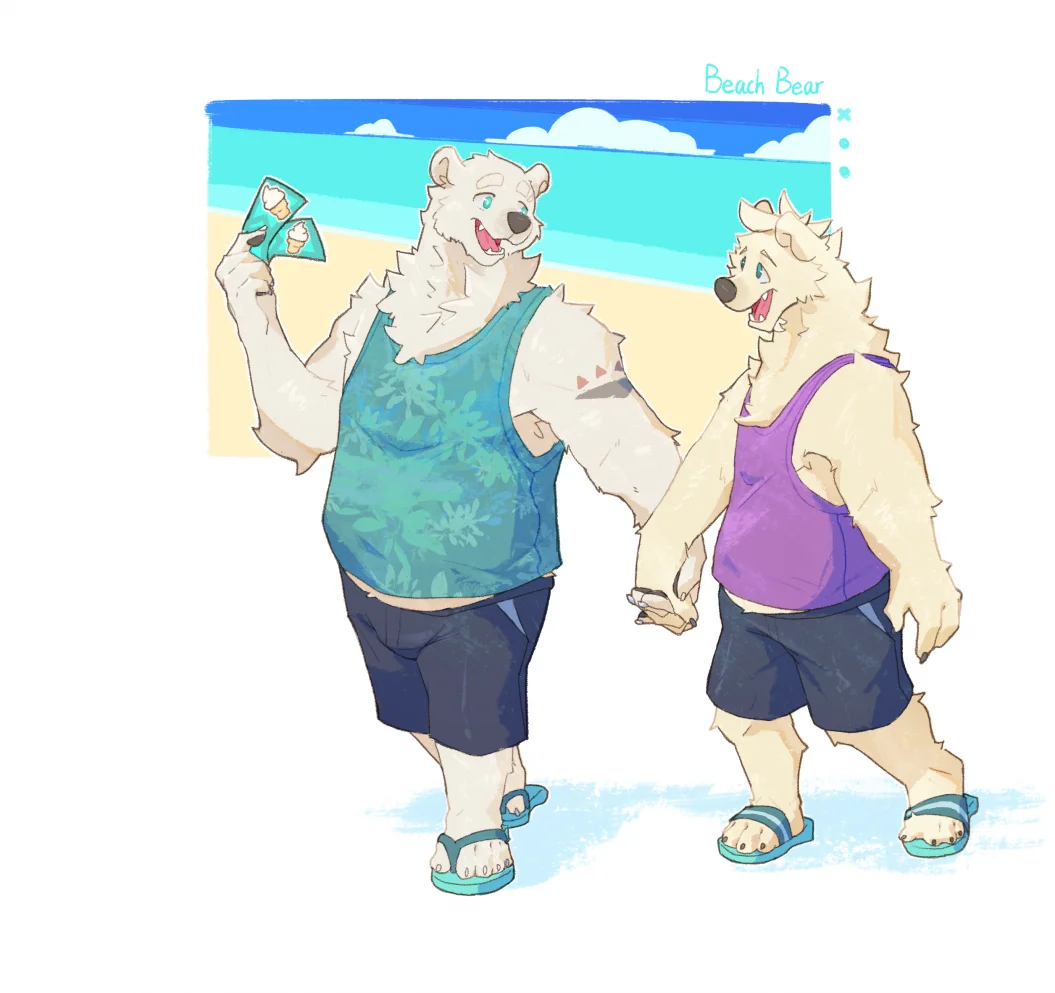 Beach Bears by 我就是帅才怪