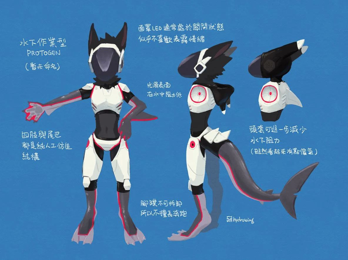 Protogen 设计 pt.1 by 巫鷹, protogen