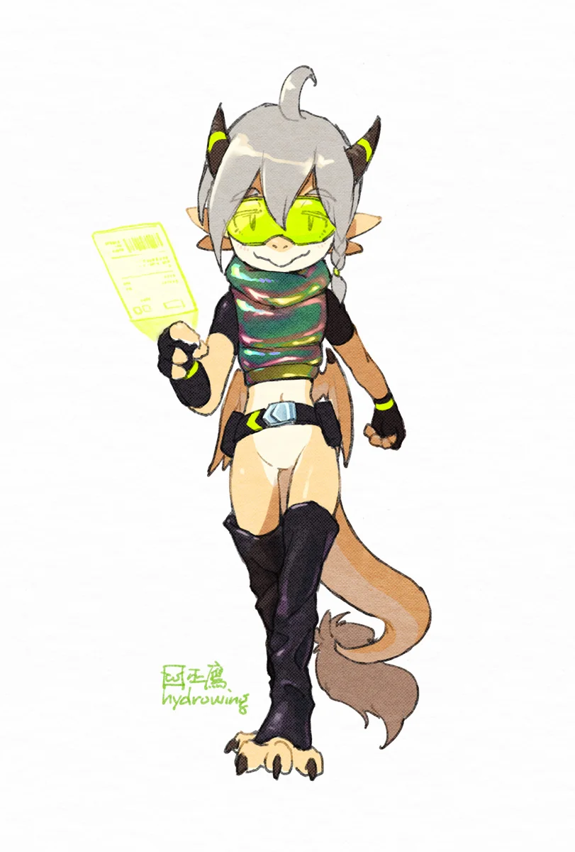 未来信使 by 巫鷹, 长靴, 快递, 风镜, 龙人, 下空, 未来风, 龙