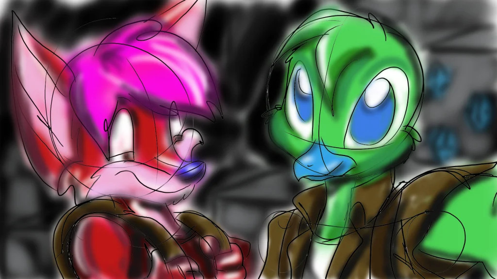 Minecraft sketch by Jellofox, Minecraft, Fox, Bird