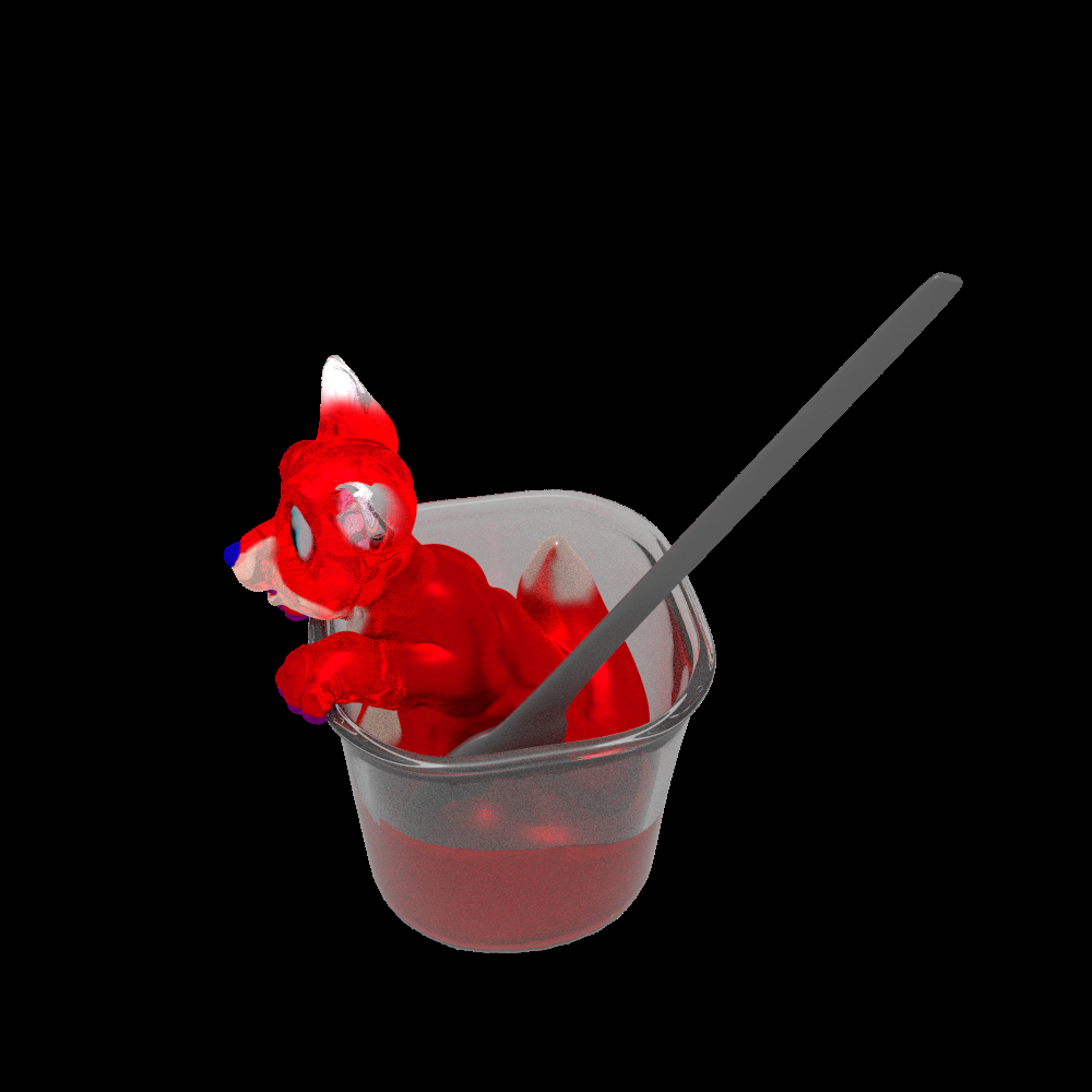 Jello fox top view by Jellofox, Jello, Fox, Sculpt