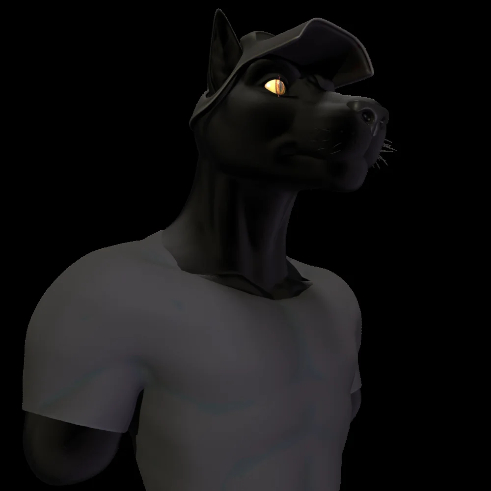 Kahn the Wolfcat sculpt by Jellofox, Wolfcat, Wolf, Cat, Sculpt