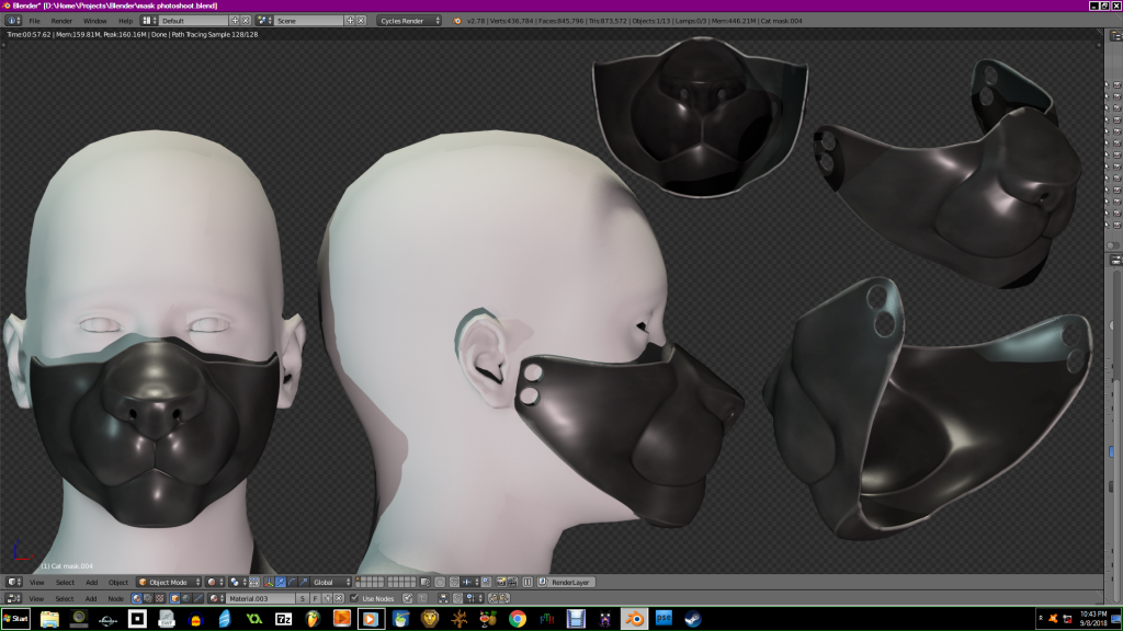 Cat Mask by Jellofox, Cat, Mask, Sculpt