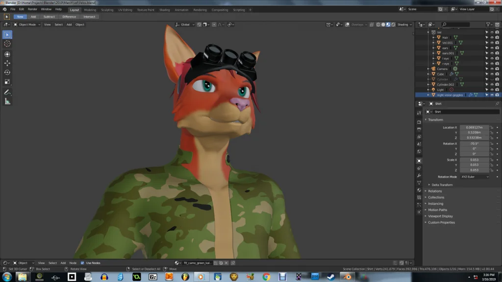 Velos by Jellofox, Fox, Blender