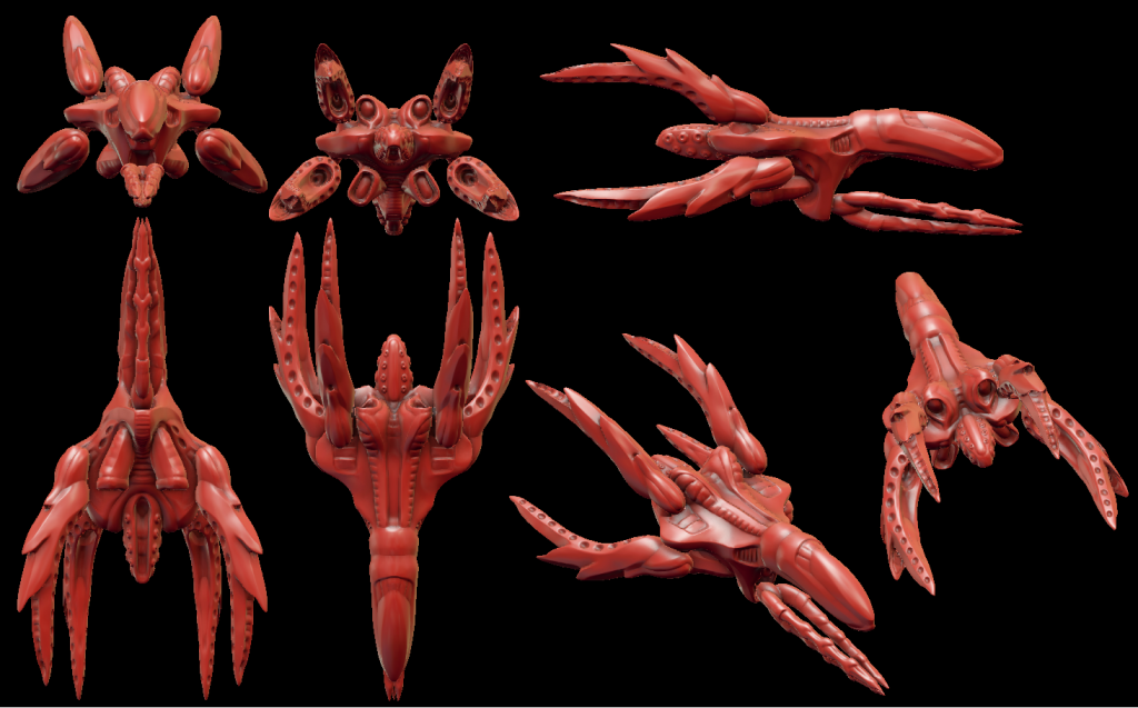 Space ship sculpt by Jellofox, space, ship, blender, sculpt