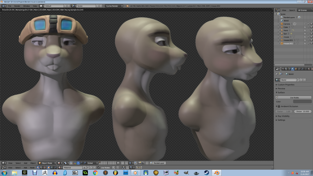 Mouse test by Jellofox, mouse, blender, sculpt