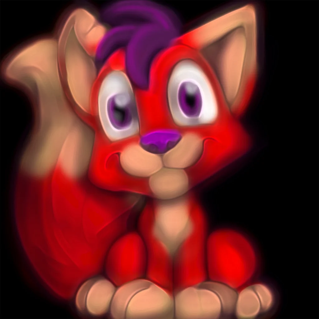 Play? by Jellofox, fox, painted