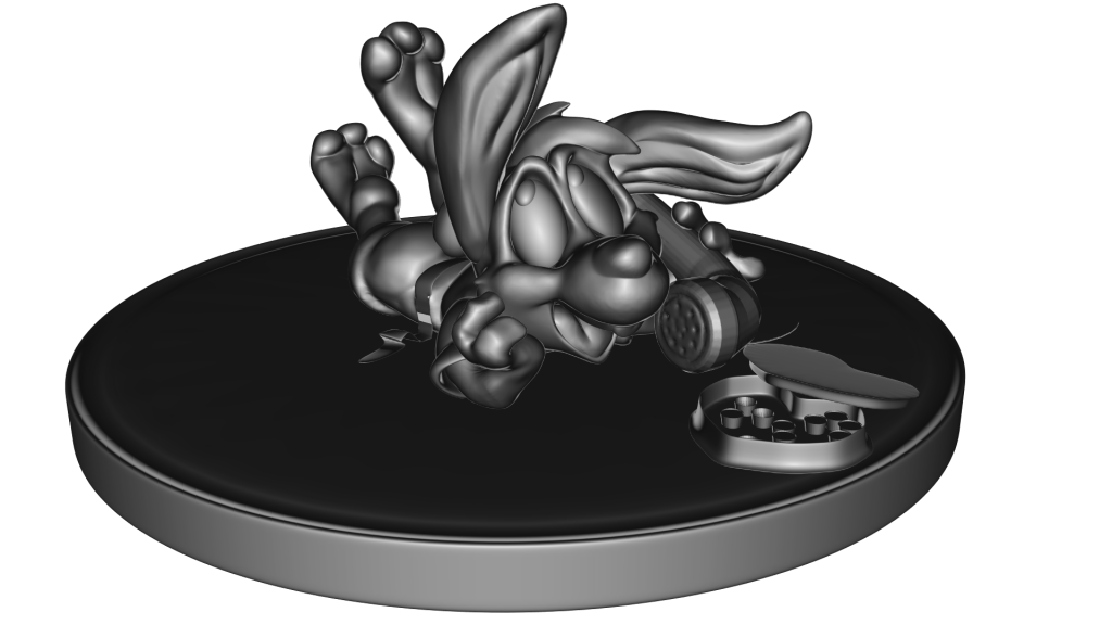 0rochi art sculpt by Jellofox, 0r0chi, blender, bunny, sculpt