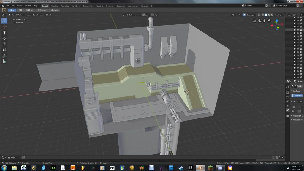 Megaman Legends in Unreal 4 project room by Jellofox, 3d, Blender, Legends, Megaman, Model