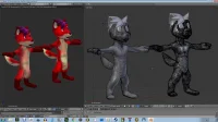 Jello fox re-topology by Jellofox